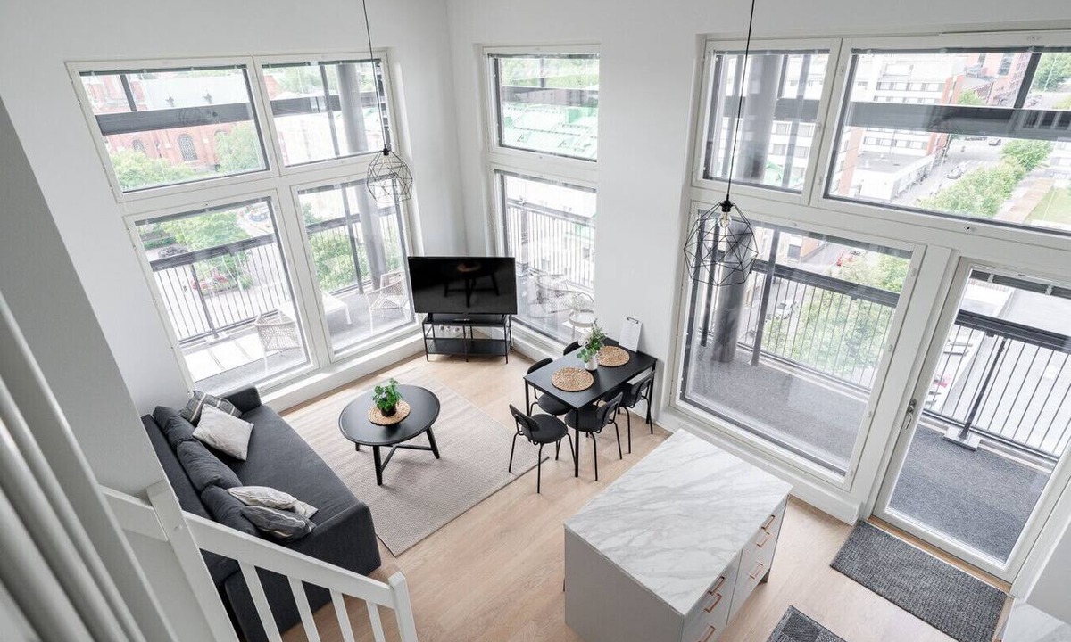 Tampere Apartment | 3BR Loft Penthouse w/Balcony & Sauna