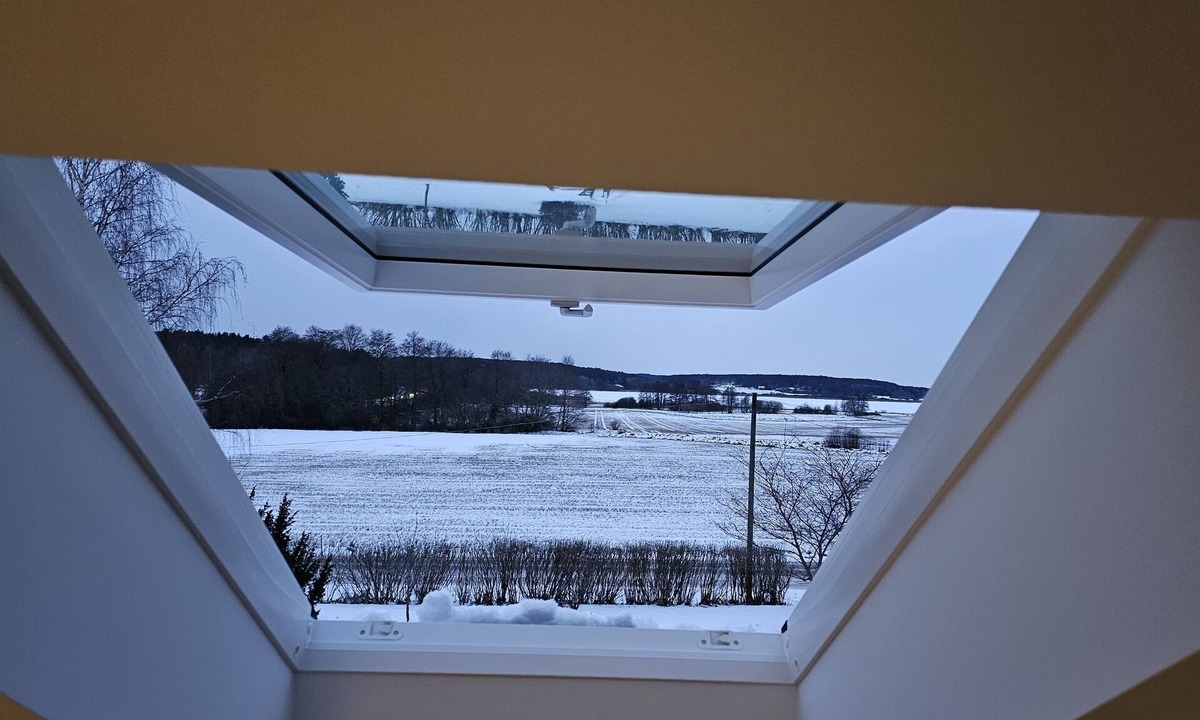 Sigtuna House | Attic Floor With Views Over Fields and sea