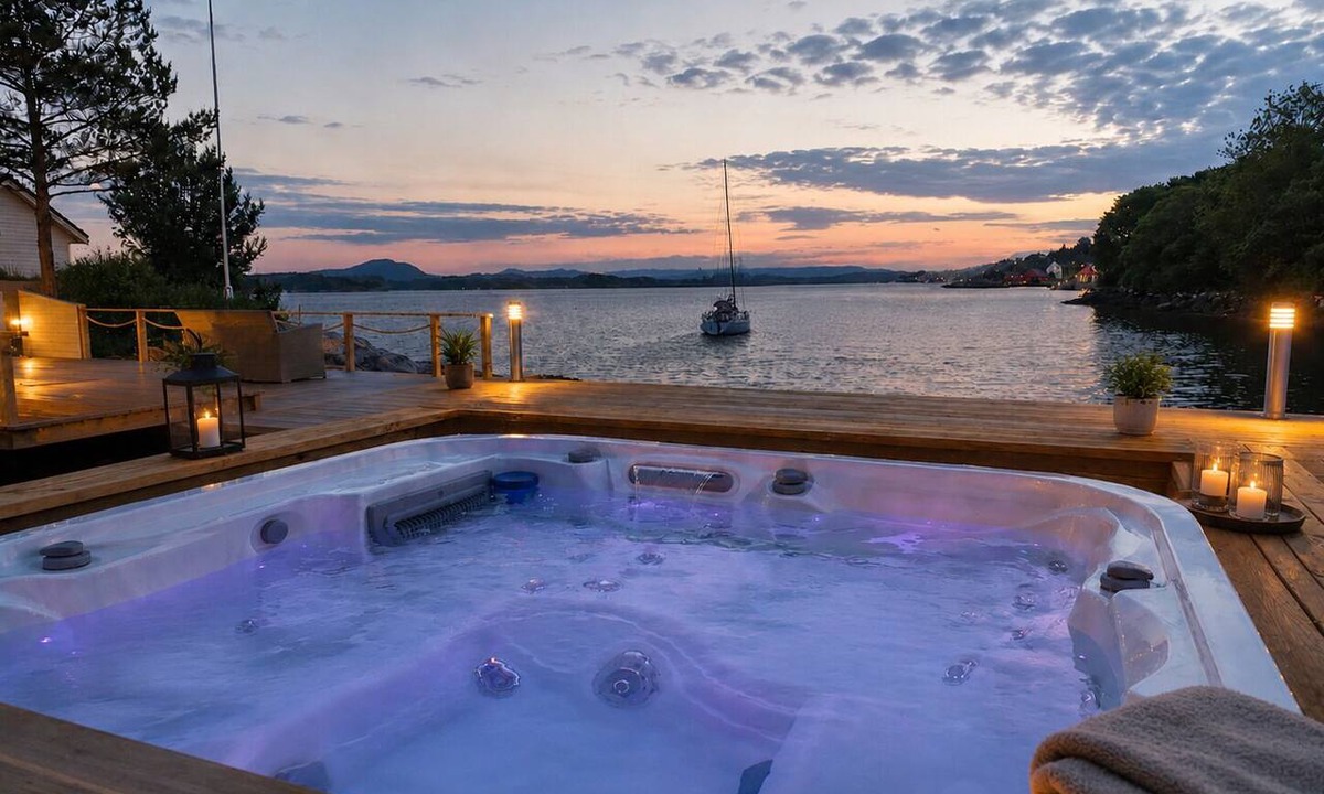 Herdla Cabin | Big Waterfront Cabin - Sauna & Spa - Near Bergen - Sleeps 18