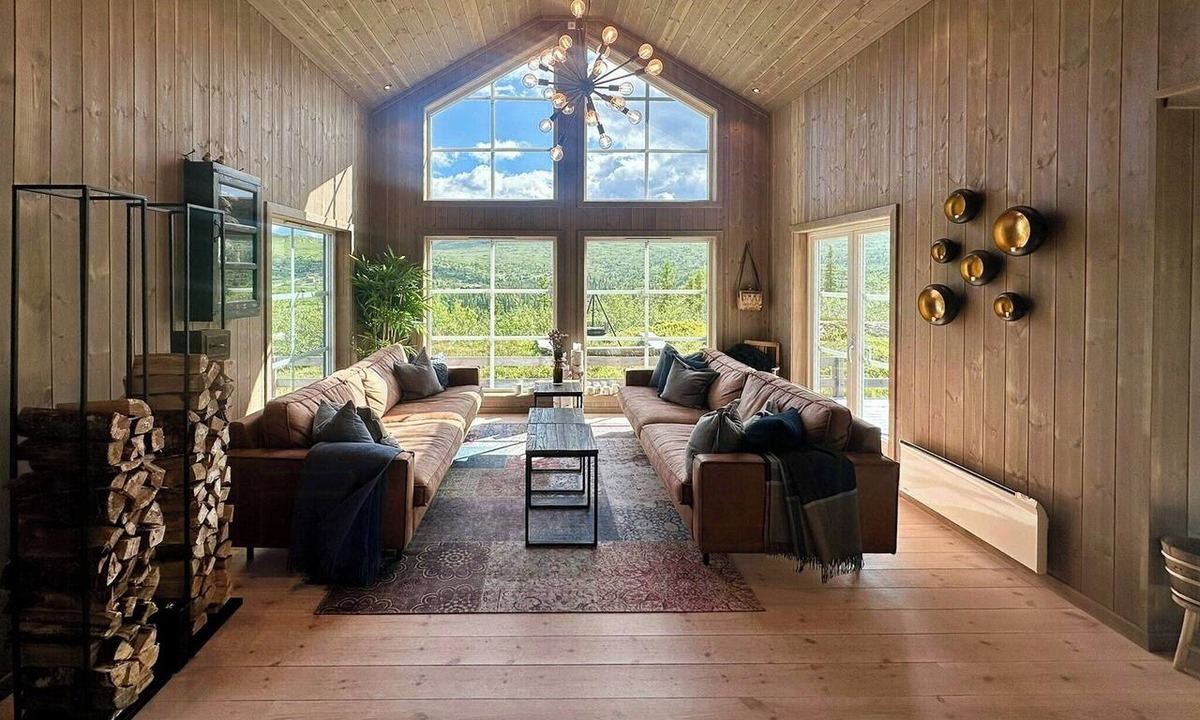 Fla Municipality House | Cabin near Høgevarde with views and biking