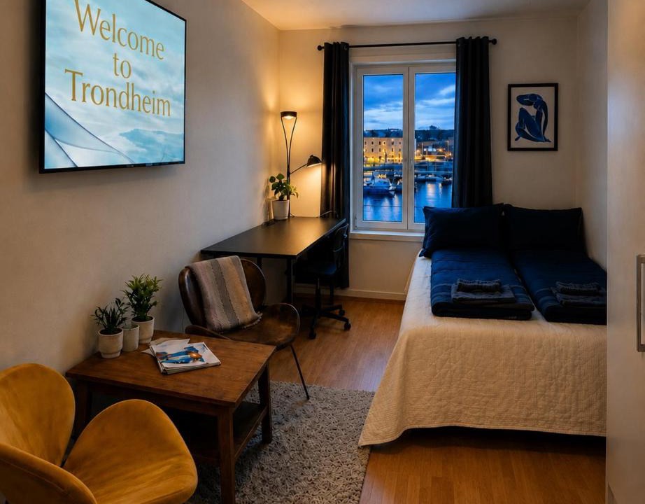 Trondheim City Centre Apartment | Central-Trondheim Riverside Studio-Apartment