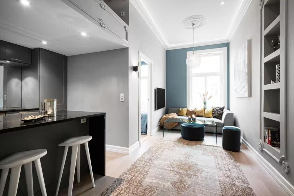 Frogner Apartment | Elegant Frogner Apartment 40sqm with Loft & High Ceilings