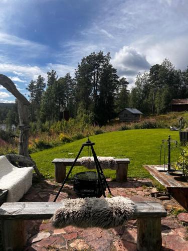 Sarna House | Hildas Hus with river view and spa