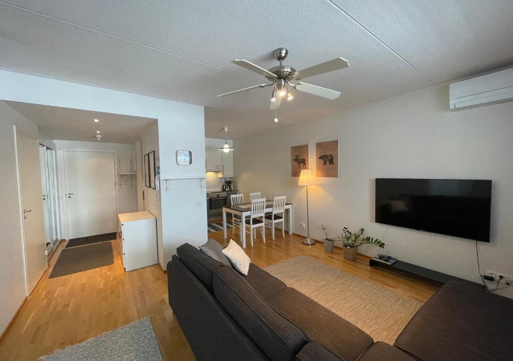 Lahti Apartment | Ilmastoitu 55 m2 huoneisto saunalla Lahden satamassa