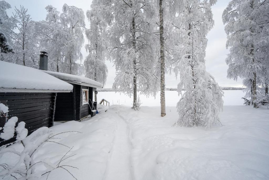 Puolanka House | Lähderinne - 2 bedroom log cabin, private beach, wifi & sauna