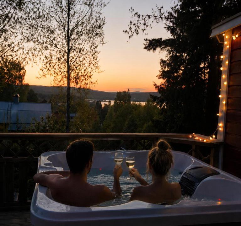 Vaja House | Lila Stuga -private jacuzzi &sauna,High Coast