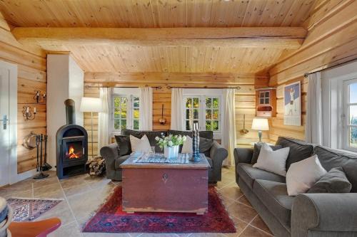 Nord-Aurdal House | Log cabin in Valdres Fireplace Sauna 1000 m above sea level