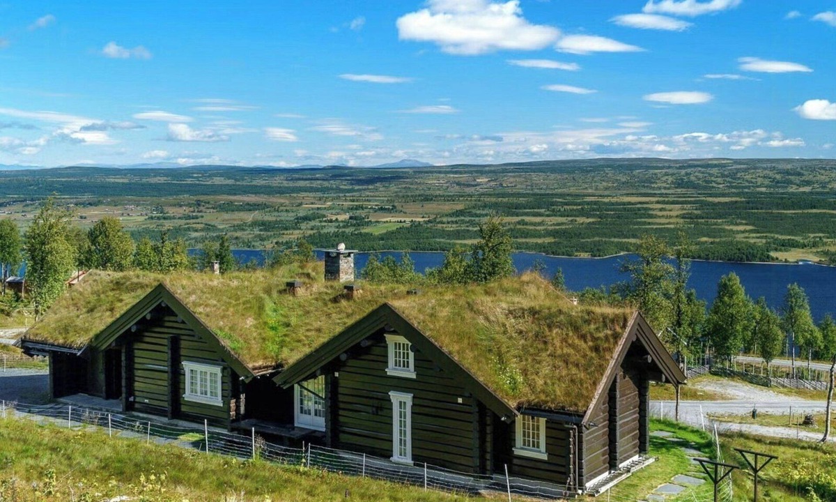Kamben House | Log cabin with a view at Golsfjellet