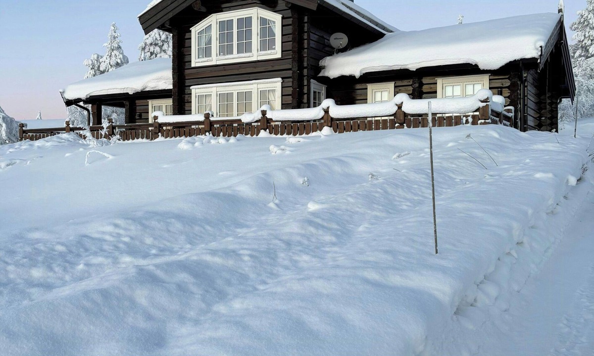 Akrestrømmen House | Log cabin with panoramic views near Renåfjellet