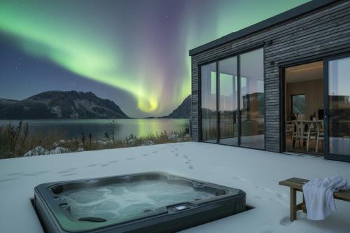Vagan House | Lyngvær Ocean Lodge - Jacuzzi & Sauna - No 25