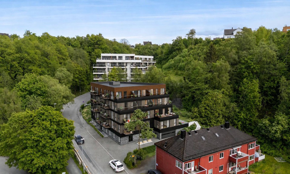 Trondheim Apartment | Modern apartment with balcony and view