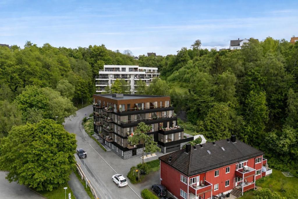 Trondheim Apartment | Modern apartment with balcony and view