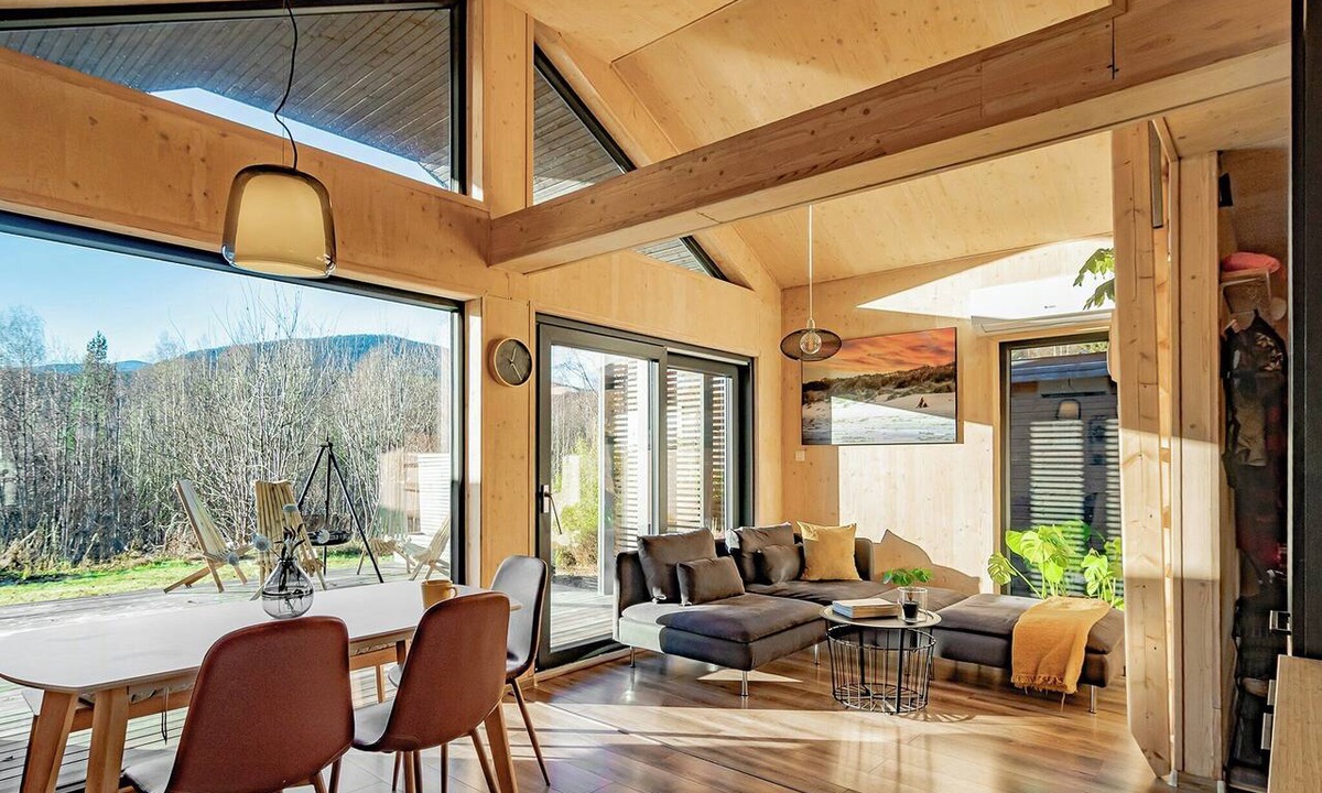 Kroderen House | Modern cabin by Krøderfjorden near Norefjell