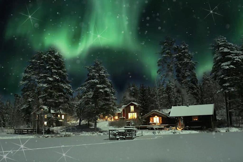Nedre Gardsjo House | Rustika strandstugor utanför Rättvik