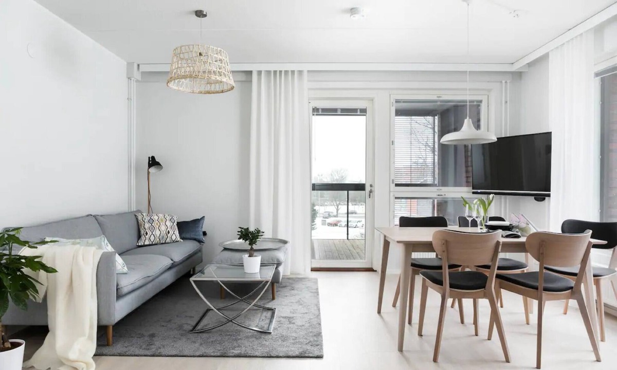 Lantinen District Apartment | Sleep Well! Scadinavian style 65m2 apartment with Sauna