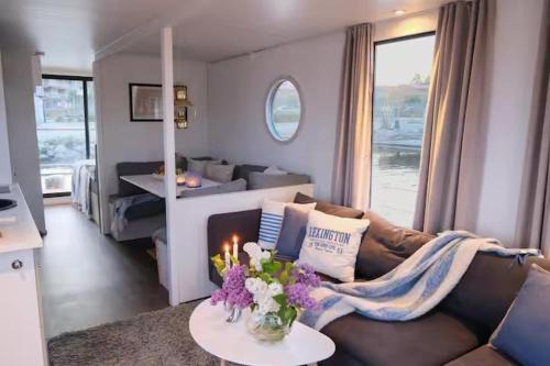 Solvesborg House | Solvesborg Houseboat with Harbour Views - Sleeps 4