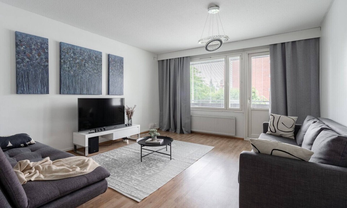 Jyvaskyla Apartment | Spacious 1BR at Downtown with Balcony