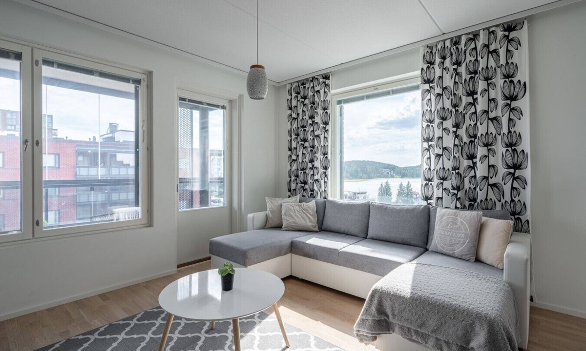 Jyvaskyla Apartment | Spacious 2BR Apt - Sauna & Lake Views