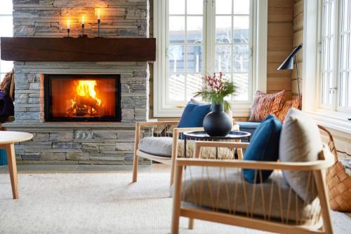 Rollag House | Spacious cabin with panoramic view, bbq, Wifi & fireplace