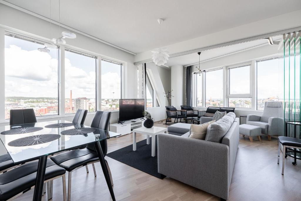 Tampere Apartment | Stunning Views 2BR with Sauna - Nokia Arena