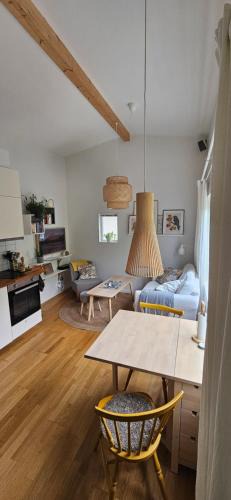 Savedalen House | Tiny grey house with loft, 15 min from city center