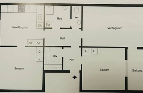 Edsberg Apartment | 86 m² Apartment ∙ 2 bedrooms ∙ 4 guests