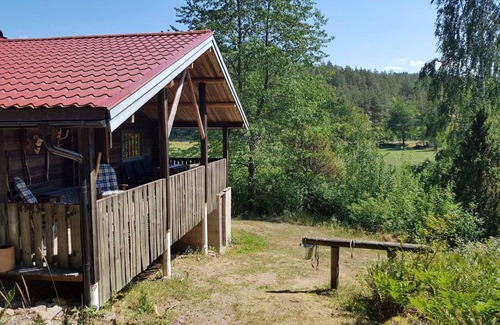 Horn House | Beautiful log holiday home not far from the lake with the possibility of motorboat rental