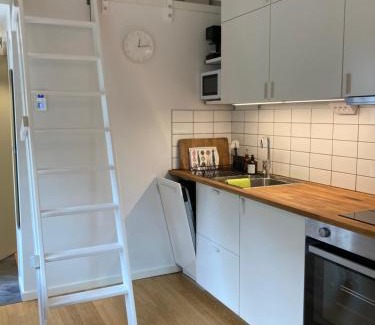 Savedalen House | Tiny grey house with loft, 15 min from city center