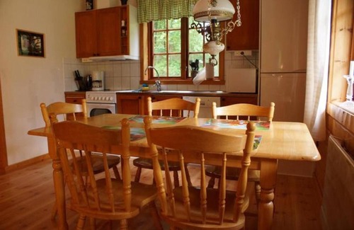 Sexdrega Ski Chalet | Vacation with boat on the lake and internet
