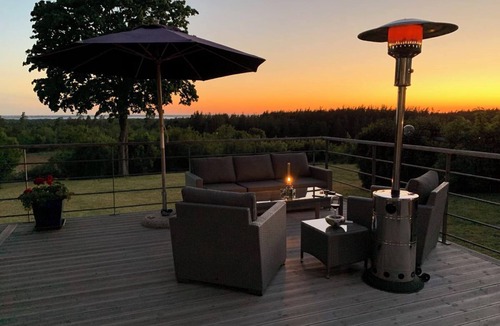 Farjestaden Villa | Öland.fantastisk Utsikt Från Landborgen med Solnedgångar Över Kalmarsund