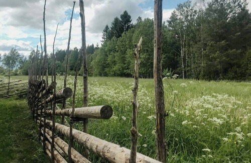 Osthammar House | 19th-century log cabin on a large rural plot
