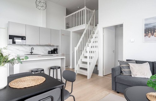 Tampere Apartment | 3BR Loft Penthouse w/Balcony & Sauna