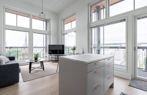 Tampere Apartment | 3BR Loft Penthouse w/Balcony & Sauna