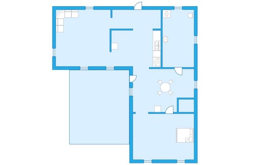 Sandhem House | 87 m² House ∙ 1 bedroom ∙ 4 guests