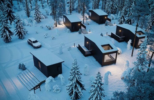 Rovaniemi Cabin | Aurora Roof Window | 28m² Private Lux Arctic Cabin