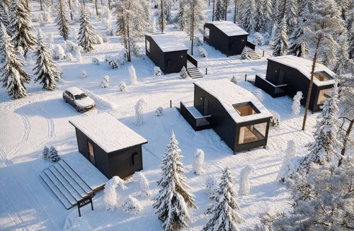 Rovaniemi Cabin | Aurora Roof Window | 28m² Private Lux Arctic Cabin