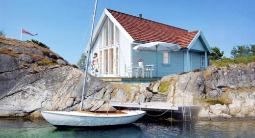 Steinsland Apartment | Austefjorden Fjordsuite med Panoramautsikt