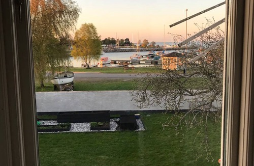 Bergkvara House | Baltic Sea vacation with a view of the sea at the Bergkvara marina