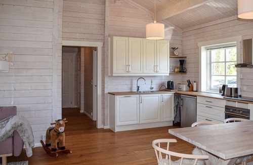 Aremark House | Beautiful home in Aremark with kitchen