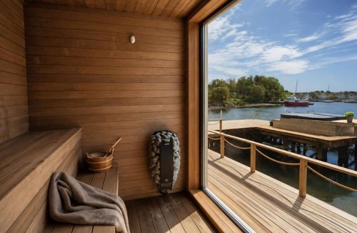 Herdla Cabin | Big Waterfront Cabin - Sauna & Spa - Near Bergen - Sleeps 18