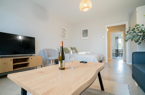 Lundby Apartment | Bright Studio, Tram at the Door by Beyond Stay