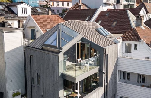 Bergen City Centre Apartment | BryggenStudio In Private Terrace In NY