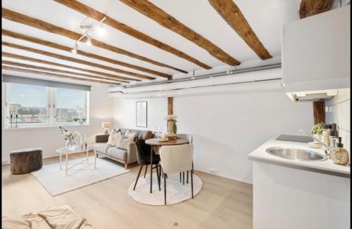 Trondheim City Centre Apartment | Canal View ! Central, 200 m from Train Station !