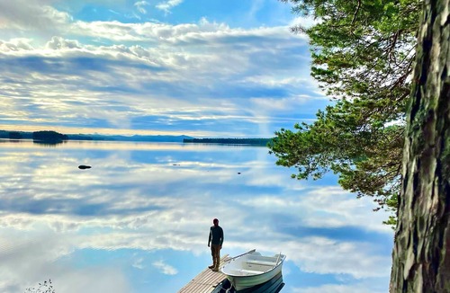 Overturingen House | Chalet perched in the trees on a private island with exceptional views
