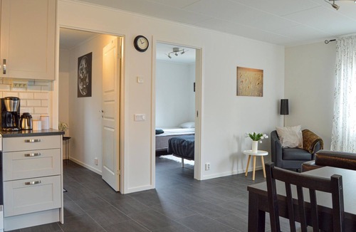 Halleforsnas Apartment | Comfortable apartment in the center of a cozy community.