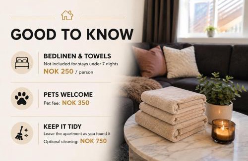 Kviteseid Apartment | Cozy Apartment close to Ski Resort, Golf, Beach & Hiking