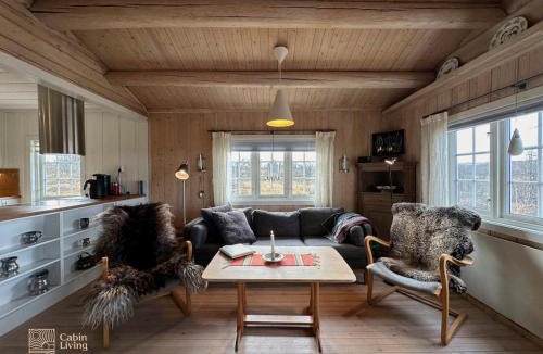Uvdal House | Cozy cabin near Geilo & Dagali terrace, grill, fireplace, view & WiFi
