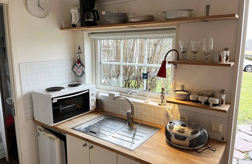 Kopingsvik House | Cozy cottage with a view of open fields located outside Köpingsvik| SE04038