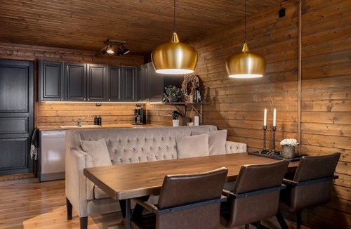 Hafjell Apartment | Cozy Norwegian apartment with sauna right by ski slope and mountain bike tracks.