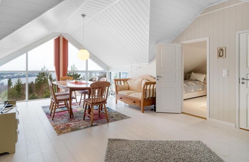 Hurdal Municipality House | Fallhøgda · Panoramautsikt · Peis · 30 min OSL